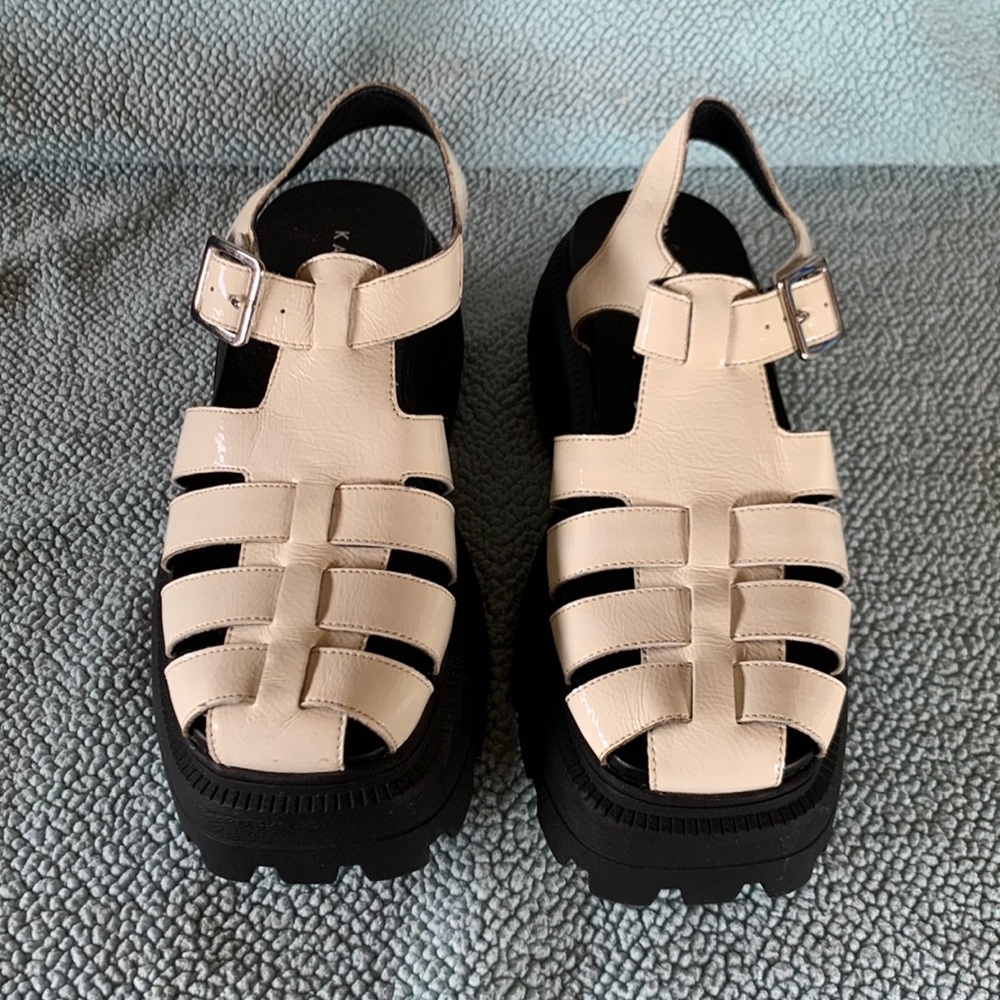 Katy Perry Women’s The Geli Combat Fisherman Sandals